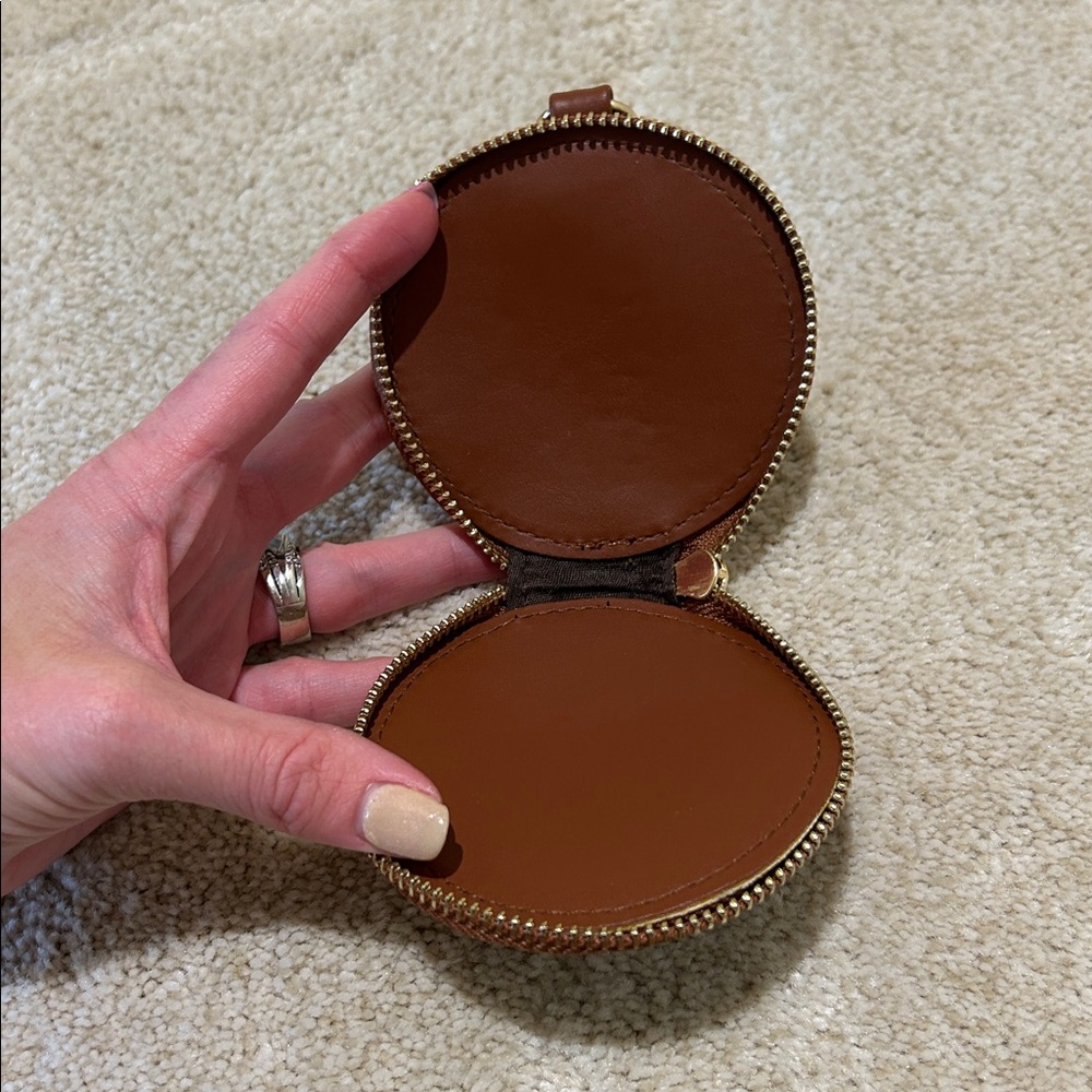 Brown Vegan Leather Women's 3 Piece Bag Set - Picture 9 of 10